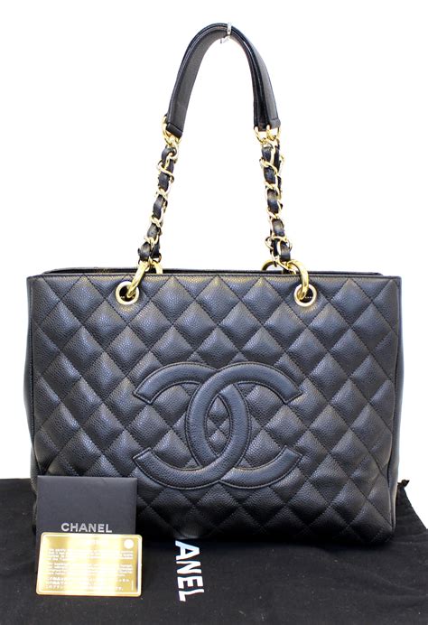 chanel black caviar shopping bag|Chanel Caviar Grand Shopping Tote .